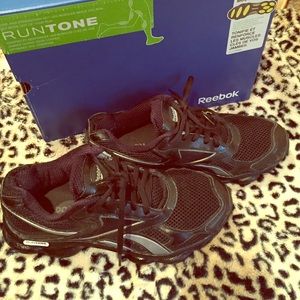Reebok Run Tone Tennis Shoes Black