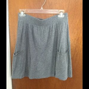 grey cotton skirt
