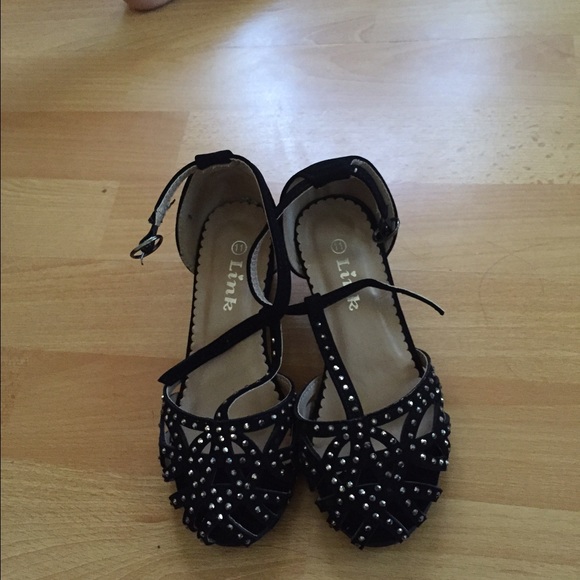 Diamond Black kids shoes