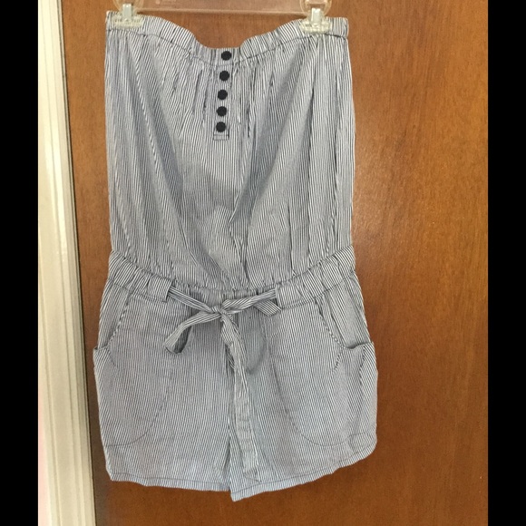 strapless romper
