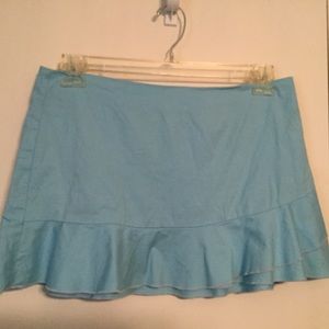 Light blue mini skirt
