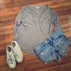 Madewell linen pocket shirt