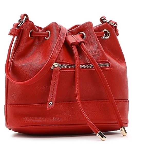 Kelly & Katie Mini Red Bucket Bag - Picture 2 of 8