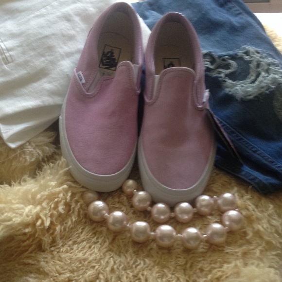 Vans for J Crew in lavender suede