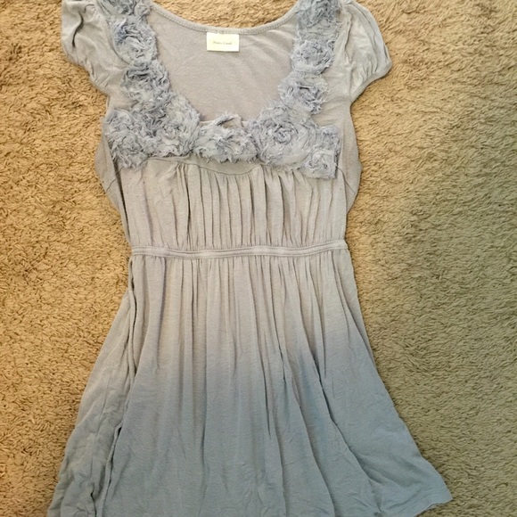 Grey baby doll shirt