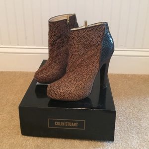 Booties leopard/snake Colin Stuart