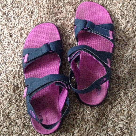 North Face Violet Velcro Sandals