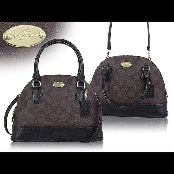 coach mini cora domed satchel
