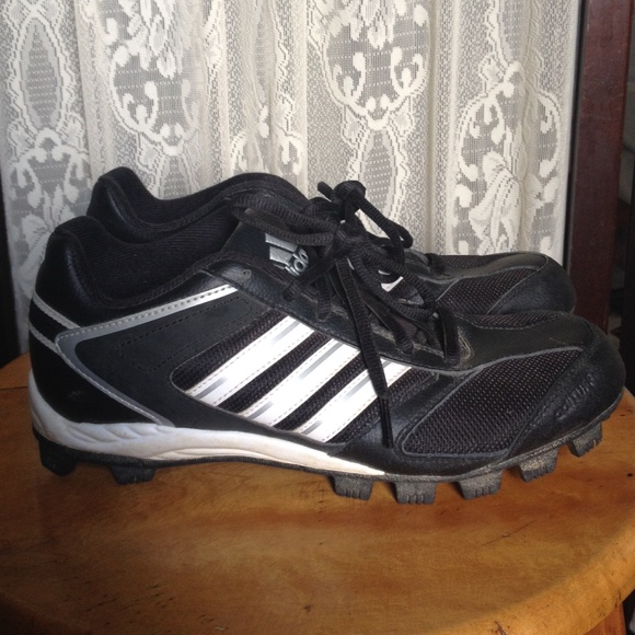 Black Rubber Adidas Cleats!