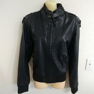 JUNE 100% Lamb soft leather 80s look