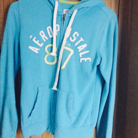 Blue Aeropostale hoodie full zip