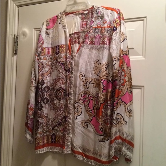 Johnny Was Silk Top - Picture 2 of 4