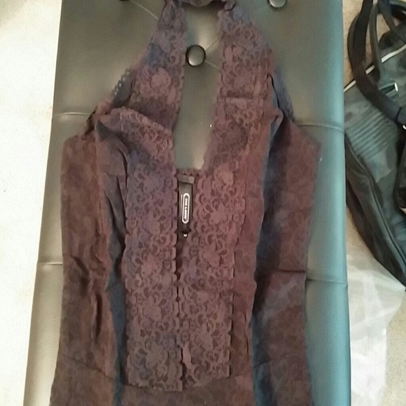 Sz Sm/P Victoria Secret Plunge Lace Teddy