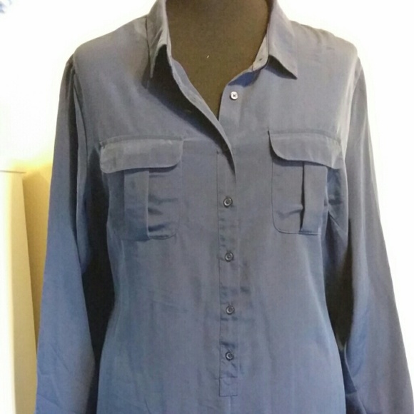 Old Navy Blue Shirt Dress