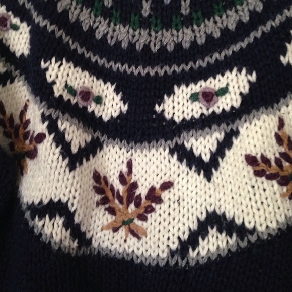 Ugly sweater hand-knitted mock turtleneck - Picture 2 of 4