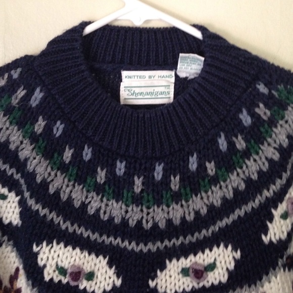 Ugly sweater hand-knitted mock turtleneck - Picture 4 of 4