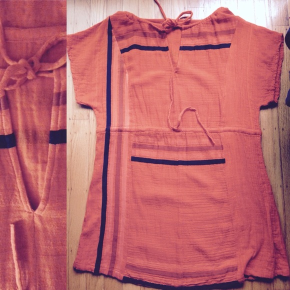 Ace & jig turnaround orange dress