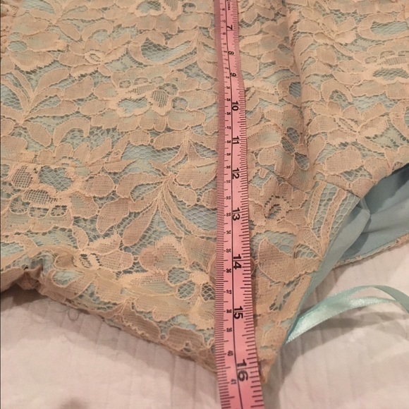 Ark & Co | Baby Blue dress w cream lace overlay - Picture 5 of 5