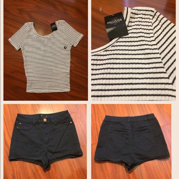 BUNDLE CROP TOP & HIGH RISE SHORTS - Picture 4 of 4
