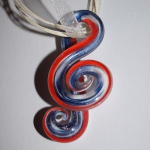 🎵Treble Clef Glass Necklace