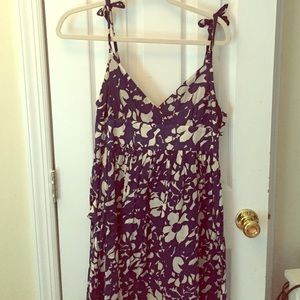 Blue floral dress