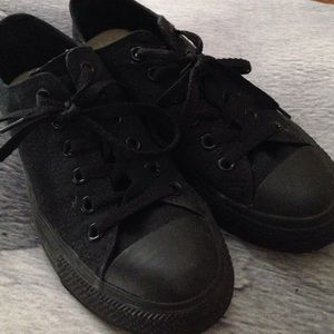 All Black Converse