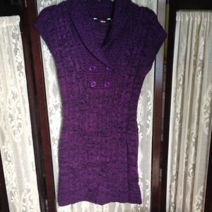 Purple and black sweater dress!