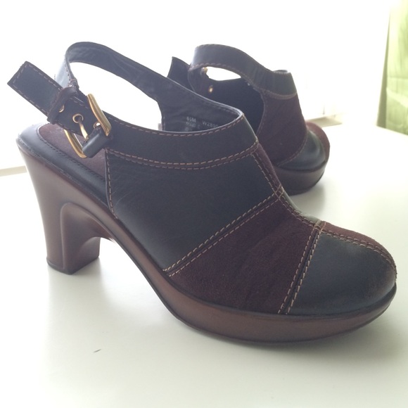 Brown Tommy Hilfiger clogs