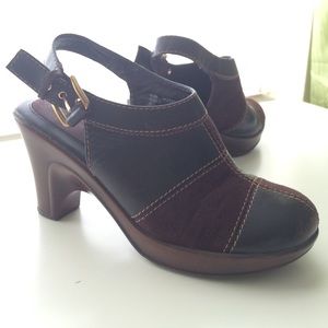 Brown Tommy Hilfiger clogs