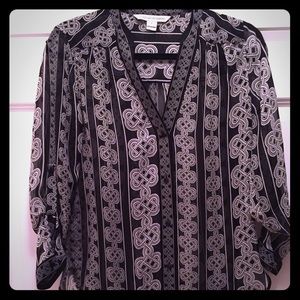 DvF Harlow love knots silk blouse