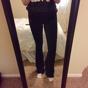 Black Lululemon High Waist Flare Pants