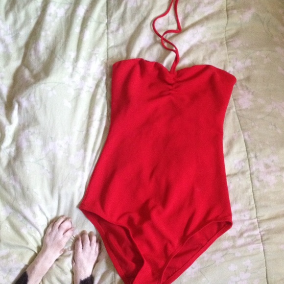 Kimchi Blue UO Red bodysuit