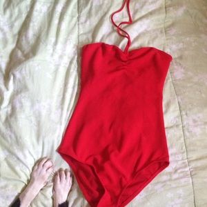 Kimchi Blue UO Red bodysuit