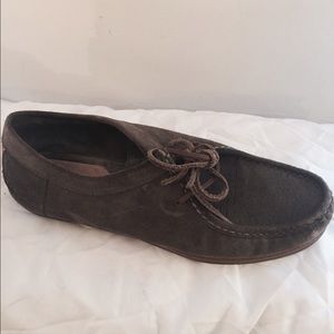 Frye Wallaby suede shoes