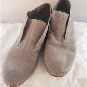 Franco Sarto suede slip ons
