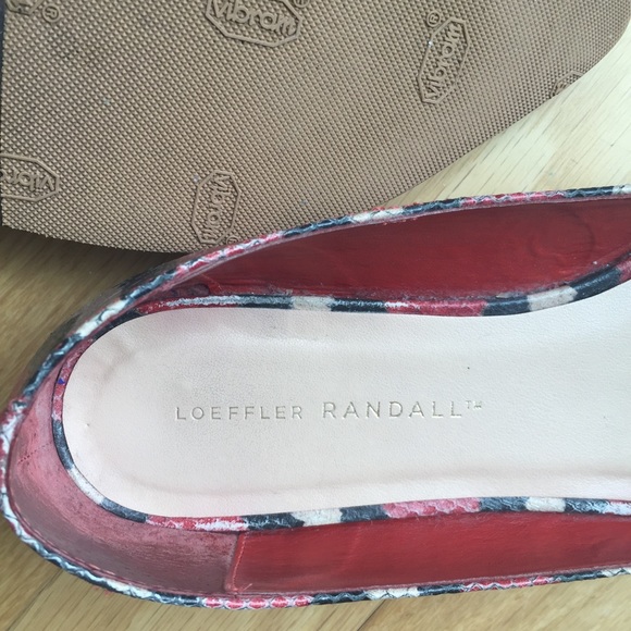 Loeffler Randall Shoes - Loeffler Randall Red Watersnake Print Flats 37 Loeffler Randall Shoes - Loeffler Randall Red Watersnake Print Flats 37