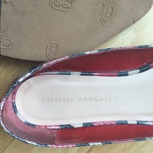 Loeffler Randall Shoes - Loeffler Randall Red Watersnake Print Flats 37 Loeffler Randall Shoes - Loeffler Randall Red Watersnake Print Flats 37