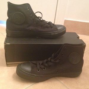 All Black Converse
