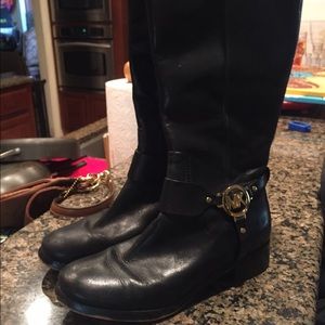 Micheal Kors Black Riding Boots