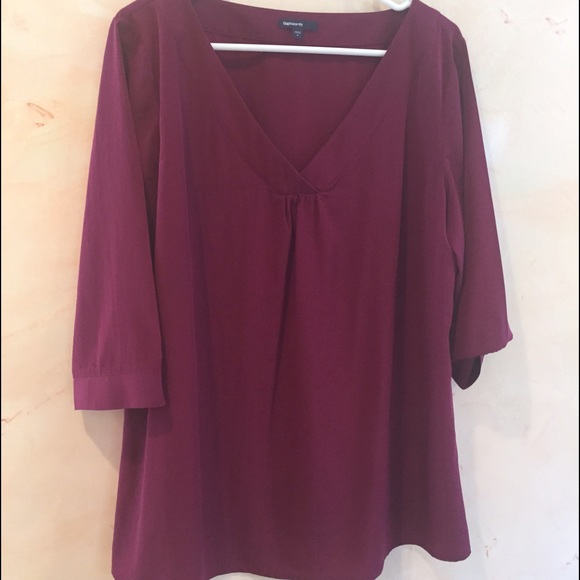 Gap maternity burgundy blouse, Large