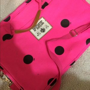 Victoria's Secret Pink Polka Dot Laptop Bag
