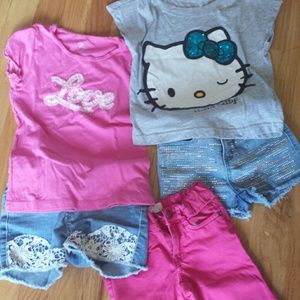 🔴SOLD🔴Summer bundle sale🎉 3 pants & 1 top