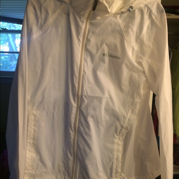 White Columbia rain jacket