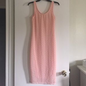 Pink lace dress