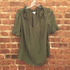 ANTHRO Odille Flowy Peasant Top