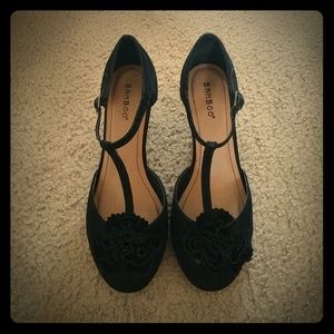 Vintage Style T-Strap Heels