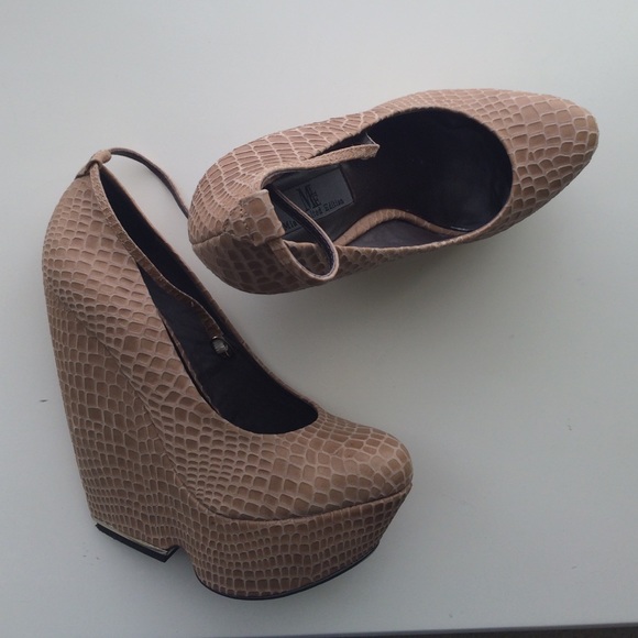 High wedges snake print - Picture 2 of 4
