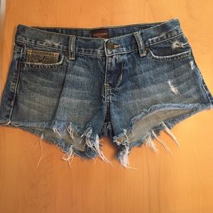 Hollister denim shorts.