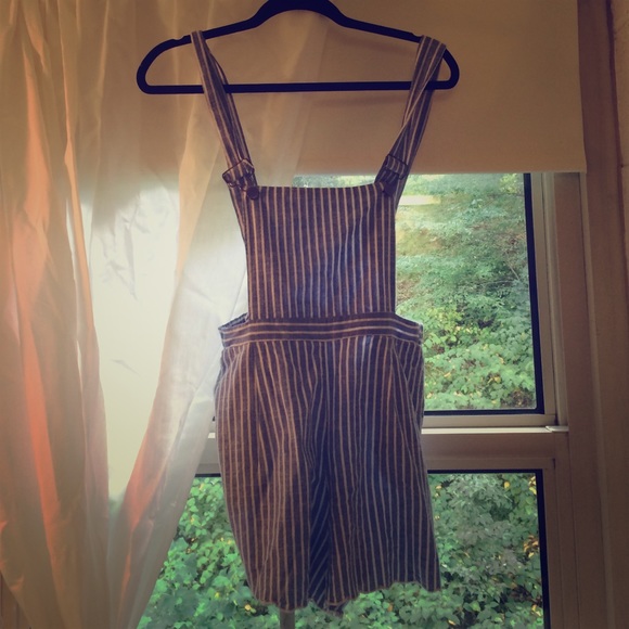 Milau striped overalls New WITH TAGS