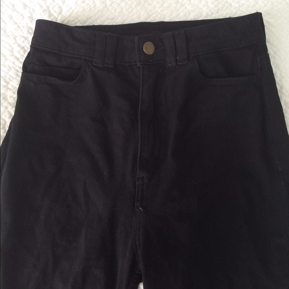 Black high waisted AA jeans